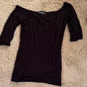 Lulus Black Off-Shoulder Top